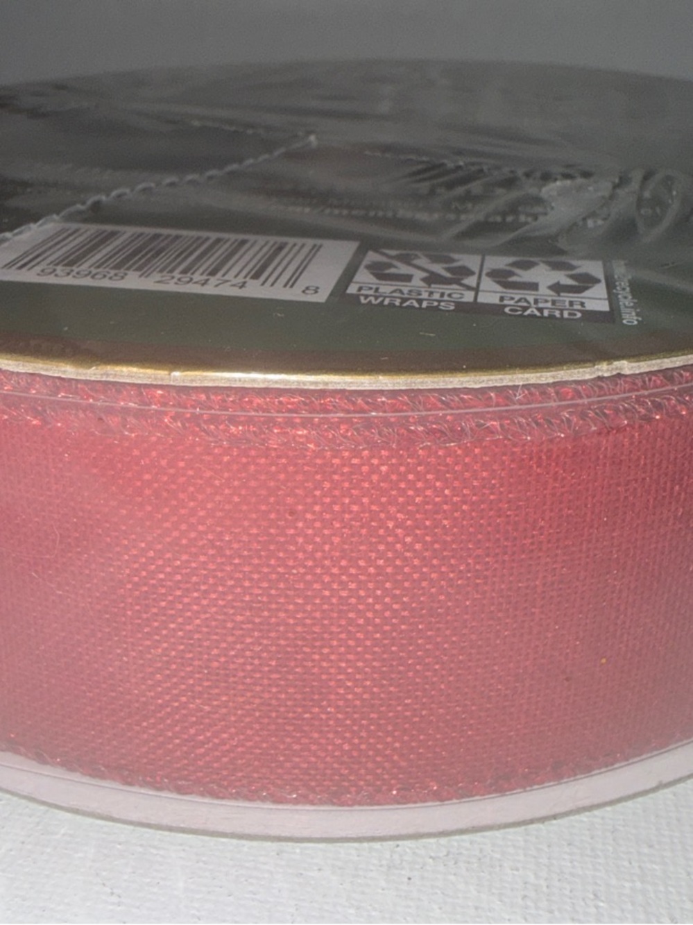Wired Edge Decorative Ribbon in Red for Crafts & Gift Wrapping - Picture 1 of 6